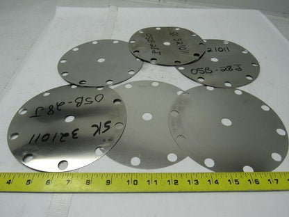 Cashco 1000 Pressure Regulator Diaphragm Stainless Steel 7-1/4" Dia. Lot of 6