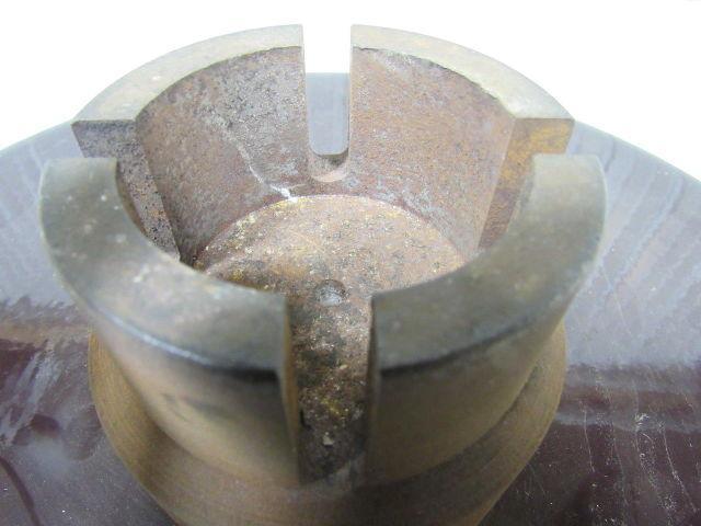 16" Diameter Round Brown Porcelain Electric Line Insulator