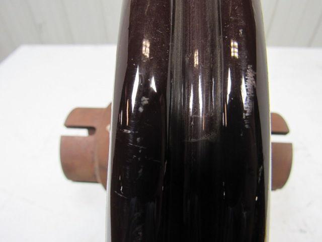 16" Diameter Round Brown Porcelain Electric Line Insulator