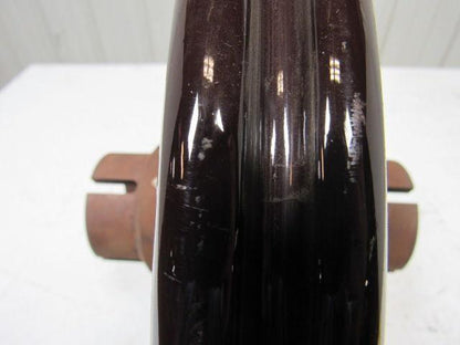 16" Diameter Round Brown Porcelain Electric Line Insulator