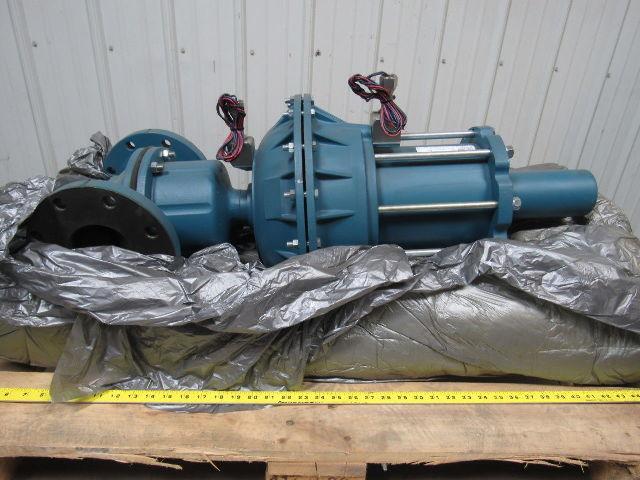 ITT 6W44BSS 3200 Ser.  Straightway 4" Flange 150 Lb Dia-Flo Actuated Diaph Valve