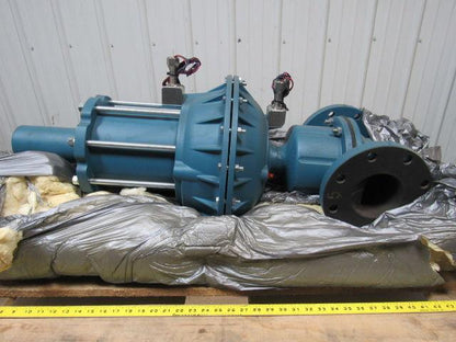 ITT 6W44BSS 3200 Ser.  Straightway 4" Flange 150 Lb Dia-Flo Actuated Diaph Valve