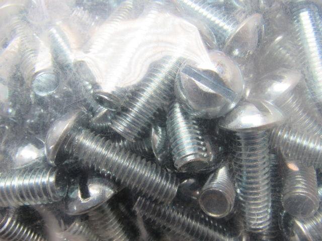 Slotted Round Head Steel Machine Screw 3/8-16 X 1-1/4" Lot of Approx. 500