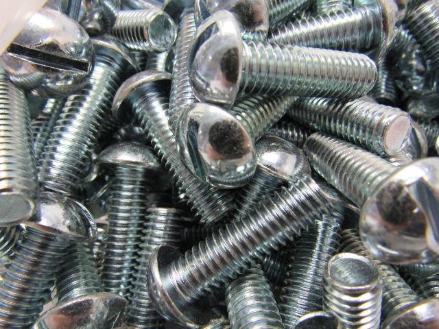 Slotted Round Head Steel Machine Screw 3/8-16 X 1-1/4" Lot of Approx. 500