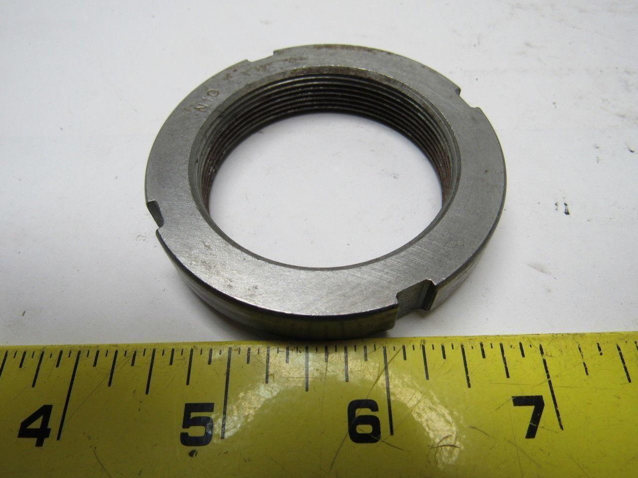 N-10 Locknuts 18 Threads per Inch 2.688" Outside Dia Lot of 3