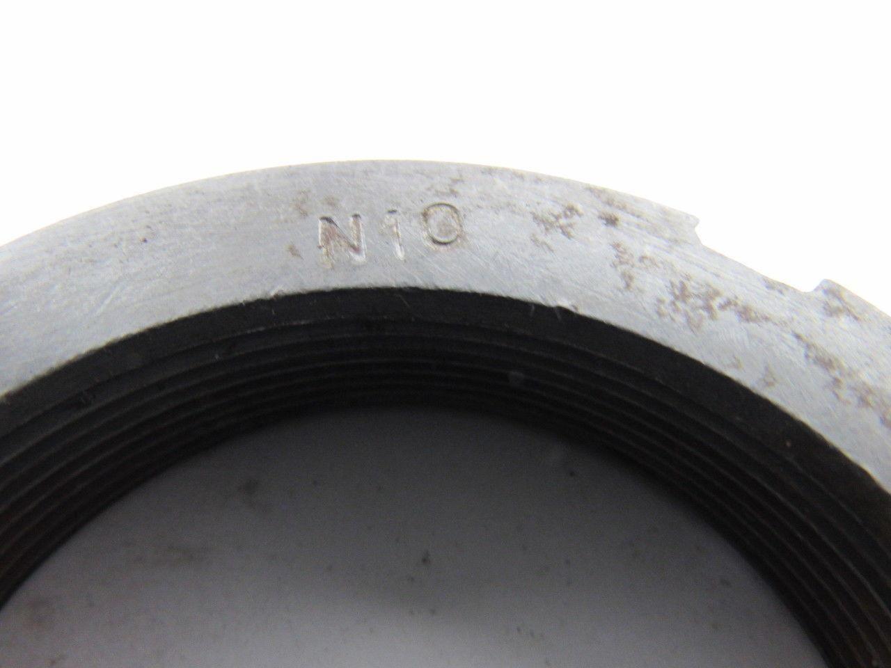 N-10 Locknuts 18 Threads per Inch 2.688" Outside Dia Lot of 3