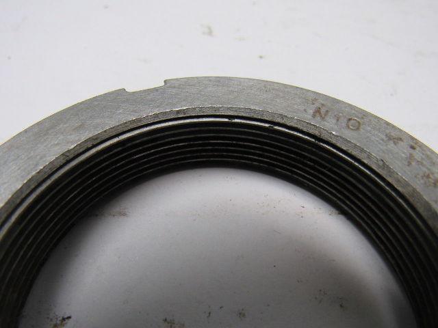 N-10 Locknuts 18 Threads per Inch 2.688" Outside Dia Lot of 3