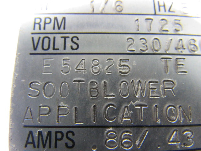 Reliance Electric A760611IN VJ E54825 .6 HP 3PH 230/460V 1725 RPM Electric Motor