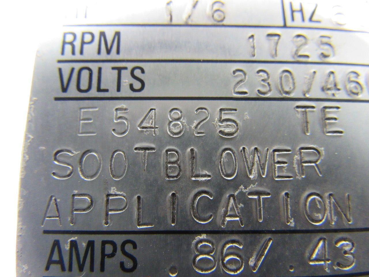 Reliance Electric A760611IN VJ E54825 .6 HP 3PH 230/460V 1725 RPM Electric Motor