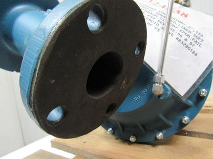 ITT 3200 Ser.  Straightway 2" Flange 150 Lb. Dia-Flo Actuated Diaph Valve