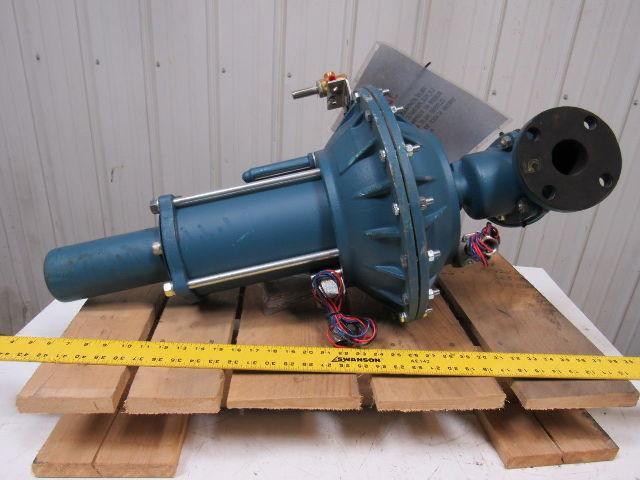 ITT 3200 Ser.  Straightway 2" Flange 150 Lb. Dia-Flo Actuated Diaph Valve