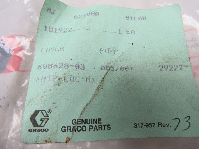 Graco 181922 Diaphragm Fluid Cover for Model 224726, Ser B & 236522, Ser A