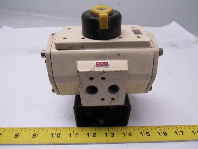 Hycon EDN25 Pneumatic Rotary Actuator  120psig max 1/4" npt ports