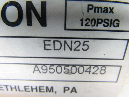 Hycon EDN25 Pneumatic Rotary Actuator  120psig max 1/4" npt ports