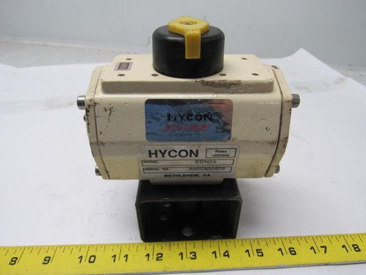 Hycon EDN25 Pneumatic Rotary Actuator  120psig max 1/4" npt ports