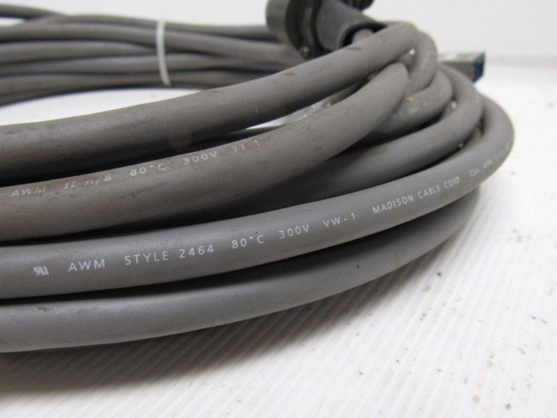 Madison Cable AWM Style 2464 300V Cable 48' W/17 Pin Connectors Rnd & Rect.
