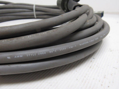 Madison Cable AWM Style 2464 300V Cable 48' W/17 Pin Connectors Rnd & Rect.
