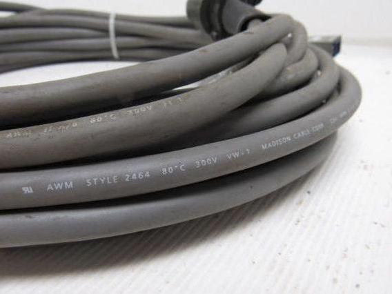 Madison Cable AWM Style 2464 300V Cable 48' W/17 Pin Connectors Rnd & Rect.
