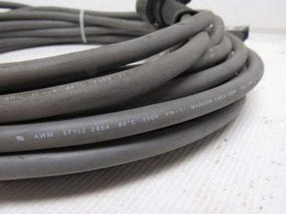 Madison Cable AWM Style 2464 300V Cable 48' W/17 Pin Connectors Rnd & Rect.