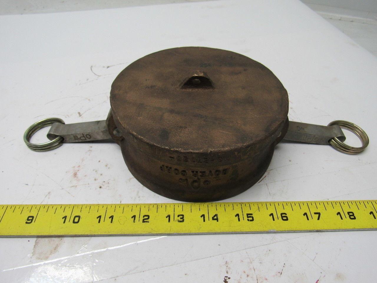 Kamlok 634-B 4 Quick Release Bronze Dust Cap/Cover 4"