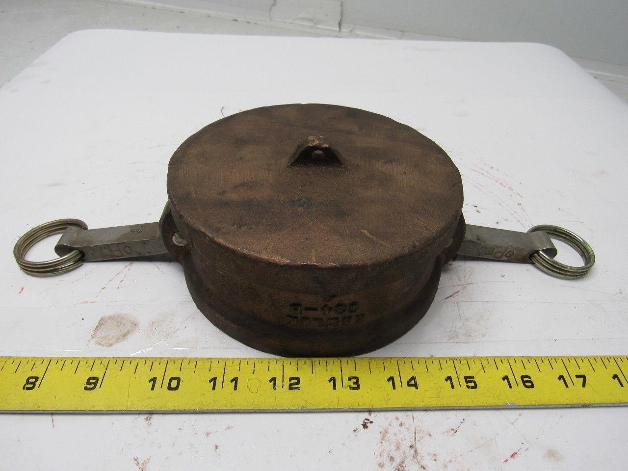 Kamlok 634-B 4 Quick Release Bronze Dust Cap/Cover 4"