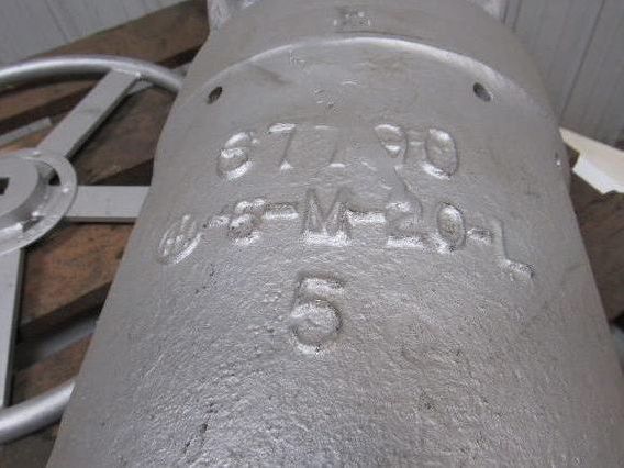 Moody C7780 0-5-m-20-l Cast Valve 3" Weld Ports Very Thick Walls