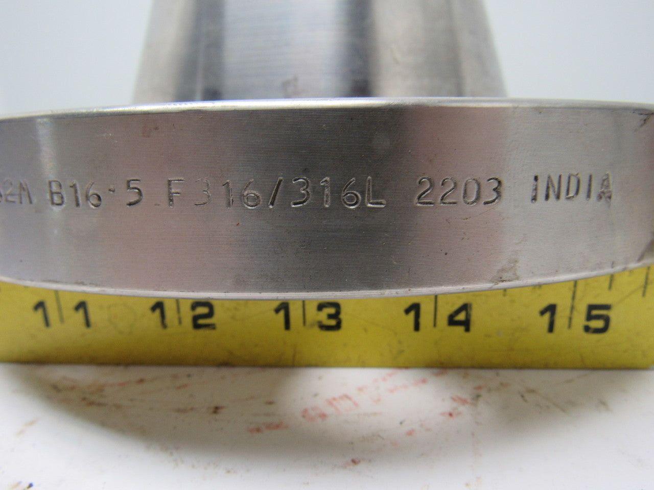 WNRF 2203 Stainless Steel Weld Neck Raised Face Flange 3-1/2" S40S 316/316L
