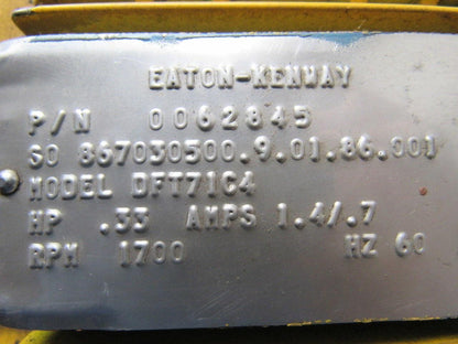 SEW-EURODRIVE 0062845 90 Deg. Motor Brake & 51:1 Ration Gearbox combination