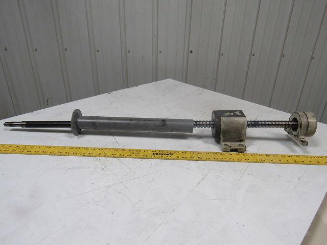 Ball Screw Assembly 25mm Dia Shaft 12mm Pitch 23mm Travel 42-1/2" OAL