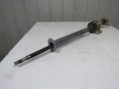 Ball Screw Assembly 25mm Dia Shaft 12mm Pitch 23mm Travel 42-1/2" OAL