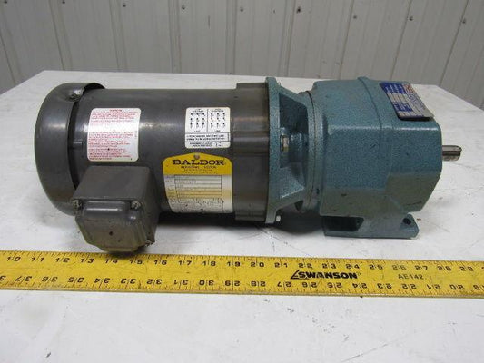 David Brown M032010EANT4 Series M In Line Helical Reducer W/ Baldor 1/2HP Motor