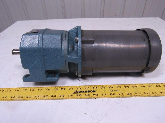 David Brown M032010EANT4 Series M In Line Helical Reducer W/ Baldor 1/2HP Motor