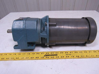 David Brown M032010EANT4 Series M In Line Helical Reducer W/ Baldor 1/2HP Motor