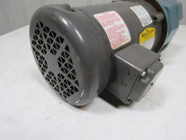 David Brown M032010EANT4 Series M In Line Helical Reducer W/ Baldor 1/2HP Motor