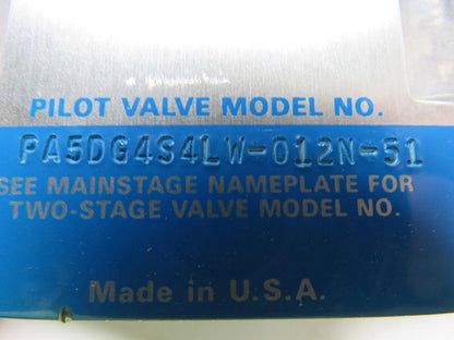 Eaton Vickers 435521 PA5DG4S4LW-012N-51 Hydraulic Solenoid Directional Valve