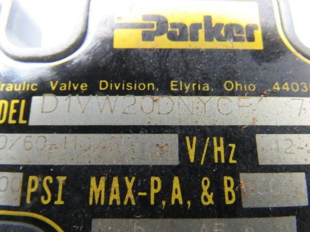 Parker Complete Mod D31VW20D4NYCF Pilot Valve Mod D1VW20DNYCF Hydraulic Valve