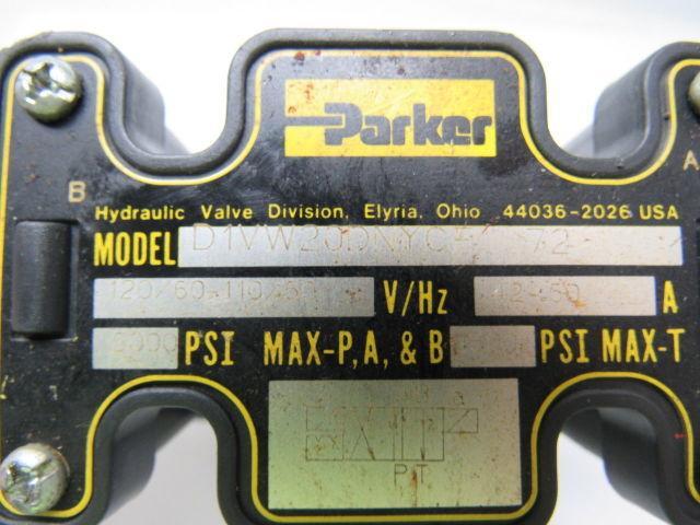 Parker Complete Mod D31VW20D4NYCF Pilot Valve Mod D1VW20DNYCF Hydraulic Valve