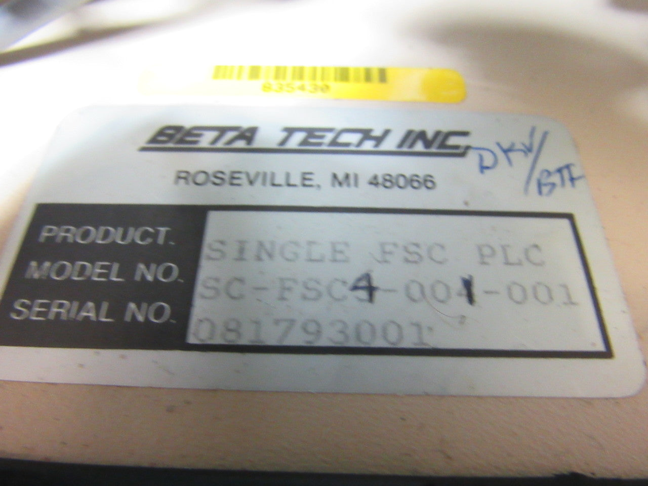 Beta-Tech SC-FSC4-001-001 Interface for Fastening System Control