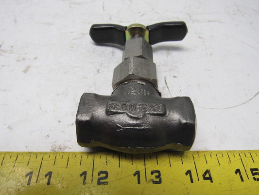 Kerotest N28B 1/4" In-Line Union Bonnet Needle Valve