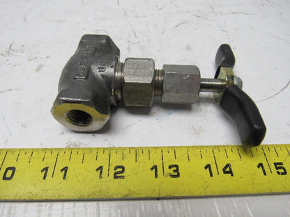 Kerotest N28B 1/4" In-Line Union Bonnet Needle Valve