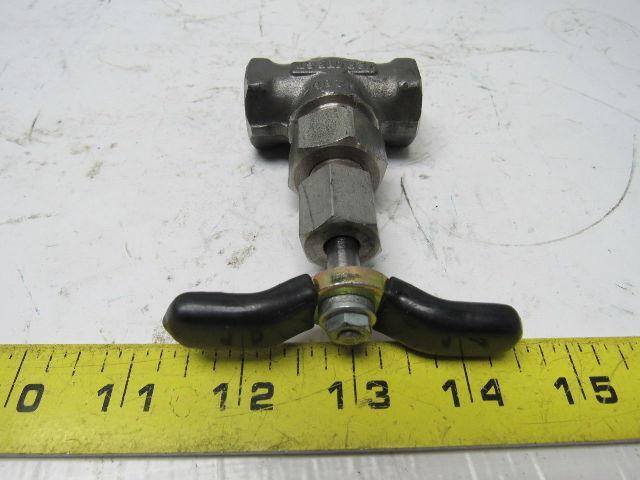 Kerotest N28B 1/4" In-Line Union Bonnet Needle Valve