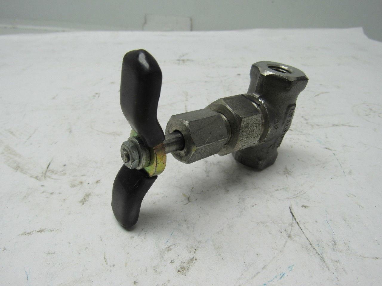 Kerotest N28B 1/4" In-Line Union Bonnet Needle Valve