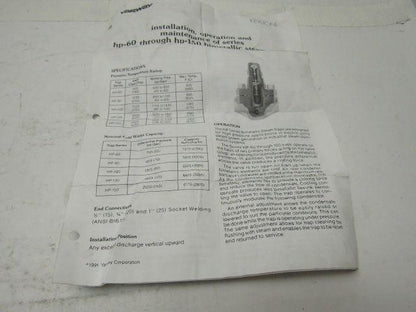 Yarway Hp-60/Hp-150 Bimetallic Steam Trap Rebuild kit