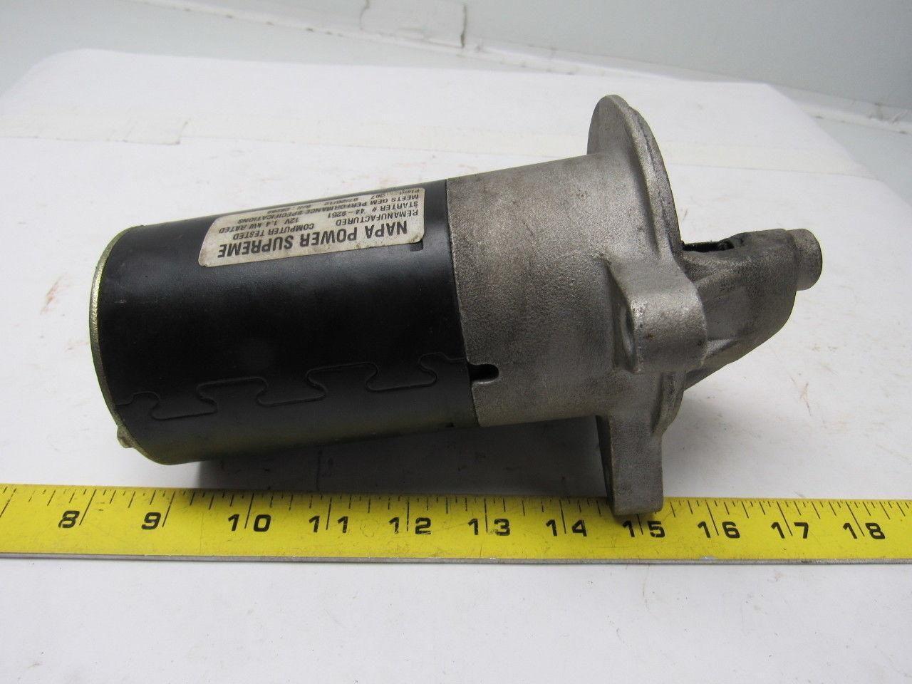 Napa 44-9251 Remanufactured Starter 12V 1.4kW