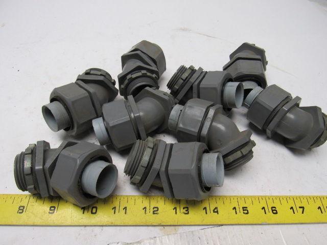 Carlon LT30-F 1" 45 Degree Carflex Liquidtight Fitting Lot of 9