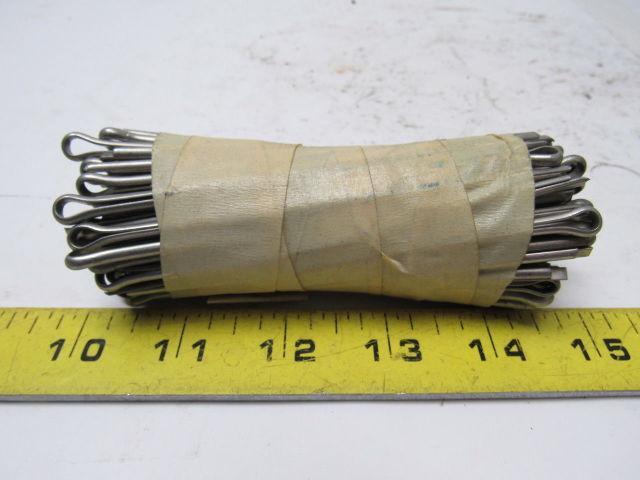 1/8" X 4-1/2" Stainless Steel Cotter Pin Extended Prong Chisel Point Lot of 100