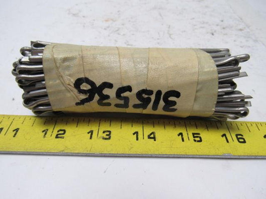 1/8" X 4-1/2" Stainless Steel Cotter Pin Extended Prong Chisel Point Lot of 100