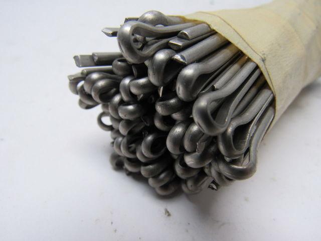1/8" X 4-1/2" Stainless Steel Cotter Pin Extended Prong Chisel Point Lot of 100
