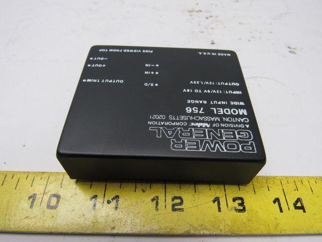 Power General DC9305/A Model 756 Input: 12V/9V to 18V Output: 12V/1.25V