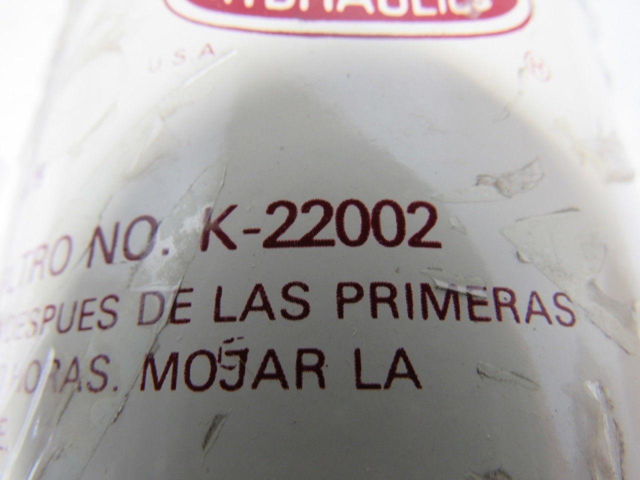 Gresen K-22002 Spin on Hydraulic Filter FSP1 Series 33 Micron Cellulose